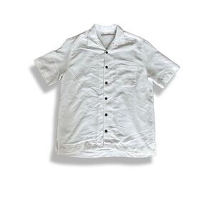 Caribbean White Casual Button Down Shirt